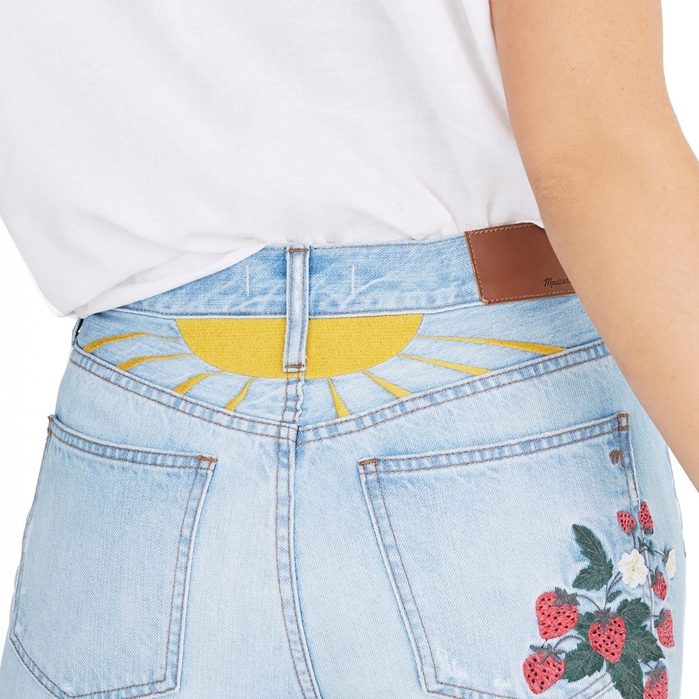 NWT madewell Perfect Summer Embroidered Jeans - Picture 3 of 7